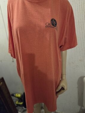 Unisex Southern Couture "The Lake Is My Happy Place"  Short-Sleeve Coral T-Shirt